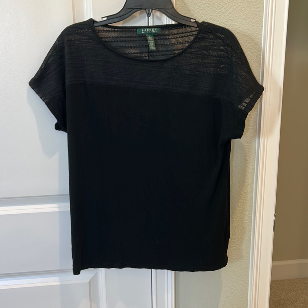 Lauren By Ralph Lauren Black Top (fair)